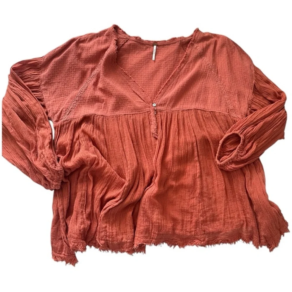 Women's Free People Rust Top PTP 24” - Picture 5 of 5